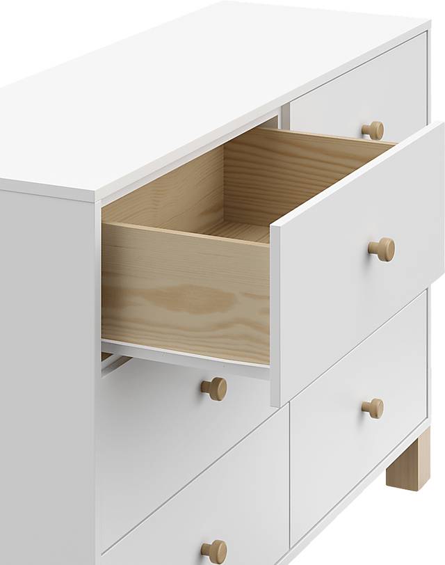 Kids Valesti II White/Driftwood Dresser - Thumbnail - Image 3
