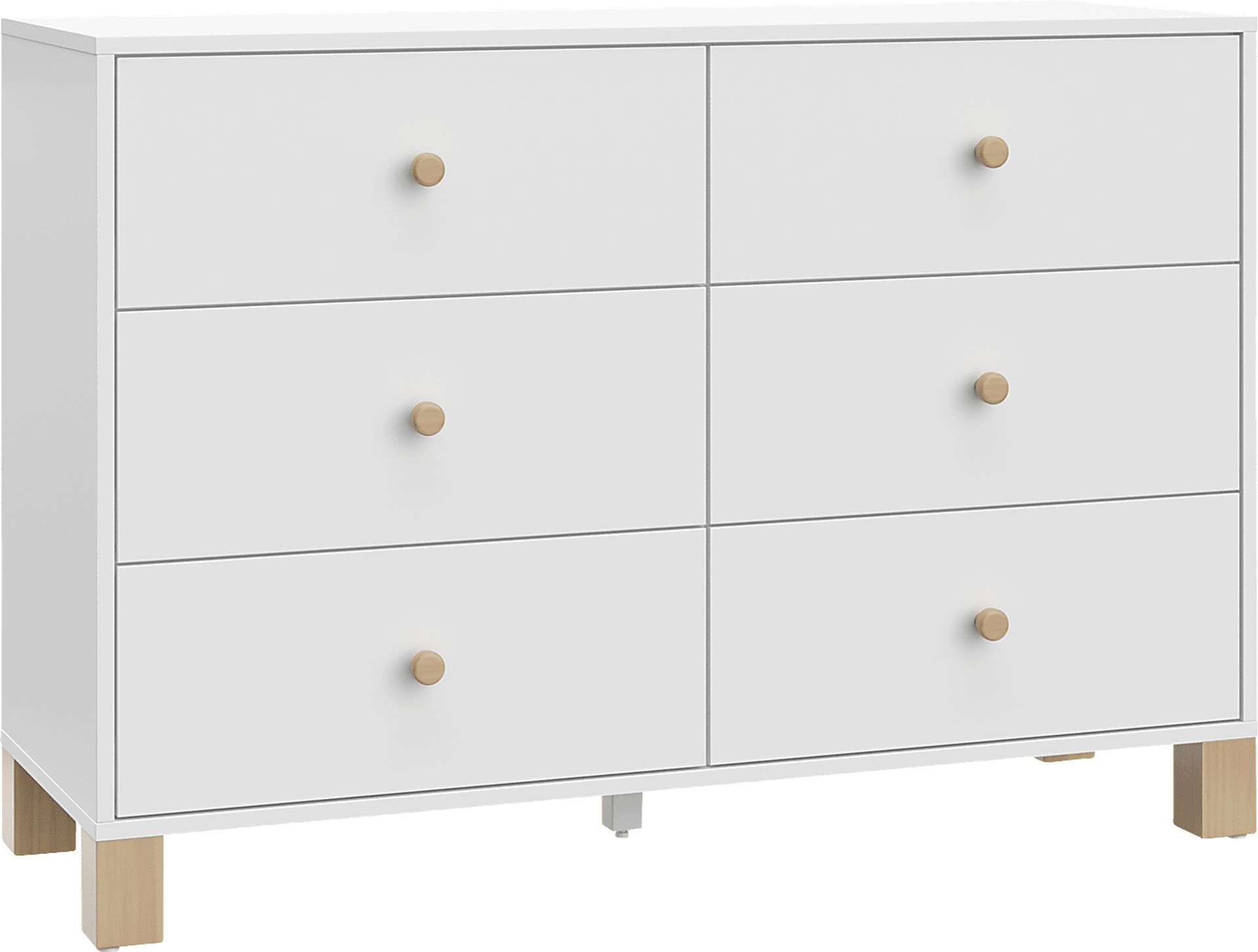 Kids Valesti II White/Driftwood Dresser - Image 7