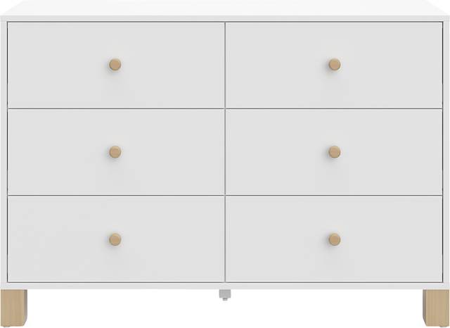 Kids Valesti II White/Driftwood Dresser - Thumbnail - Image 1