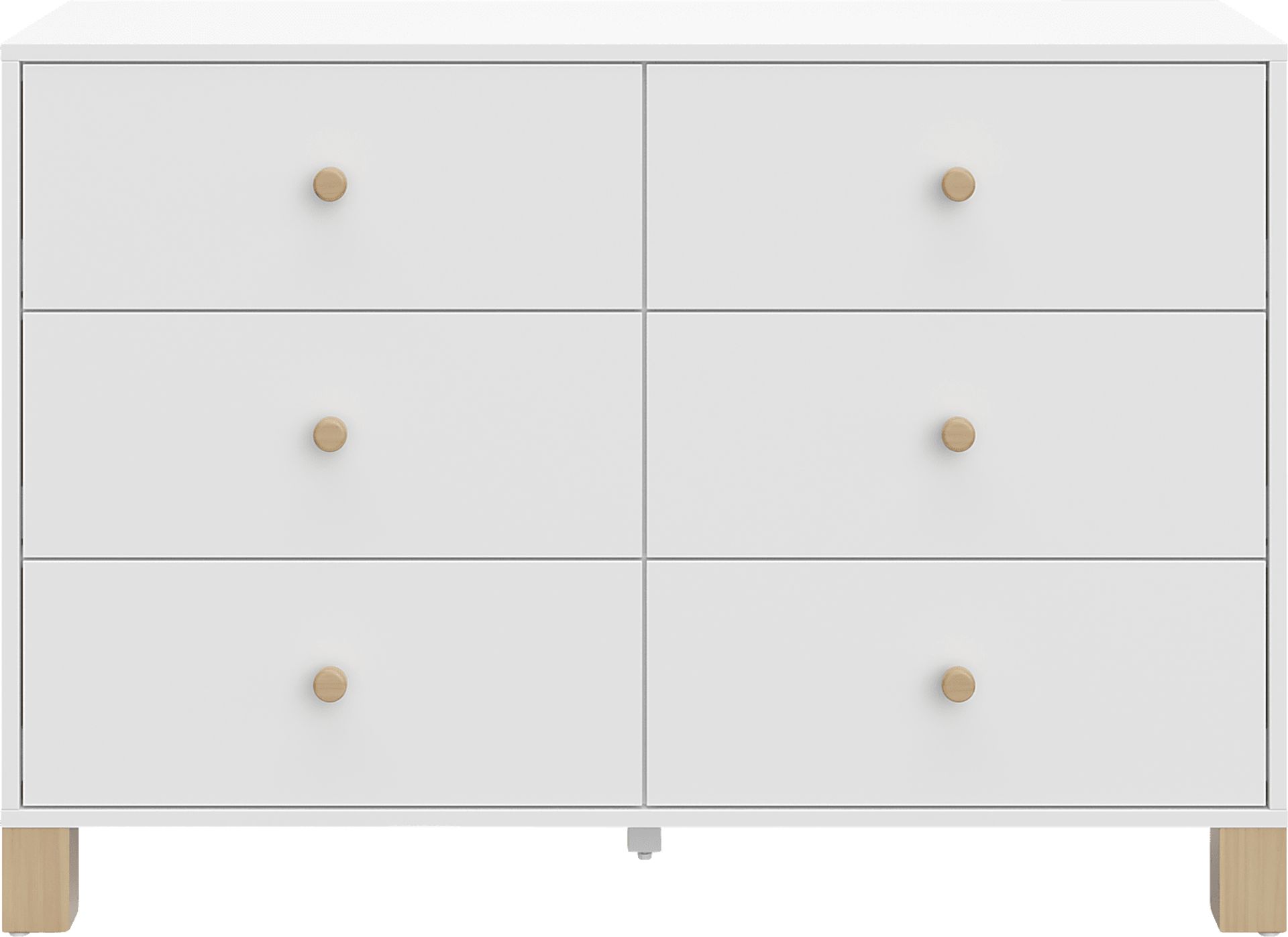 Kids Valesti II White/Driftwood Dresser - Image 1