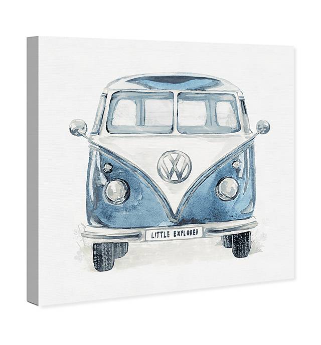 Kids Van Explorer Blue Medium Wall Art - Thumbnail - Image 2