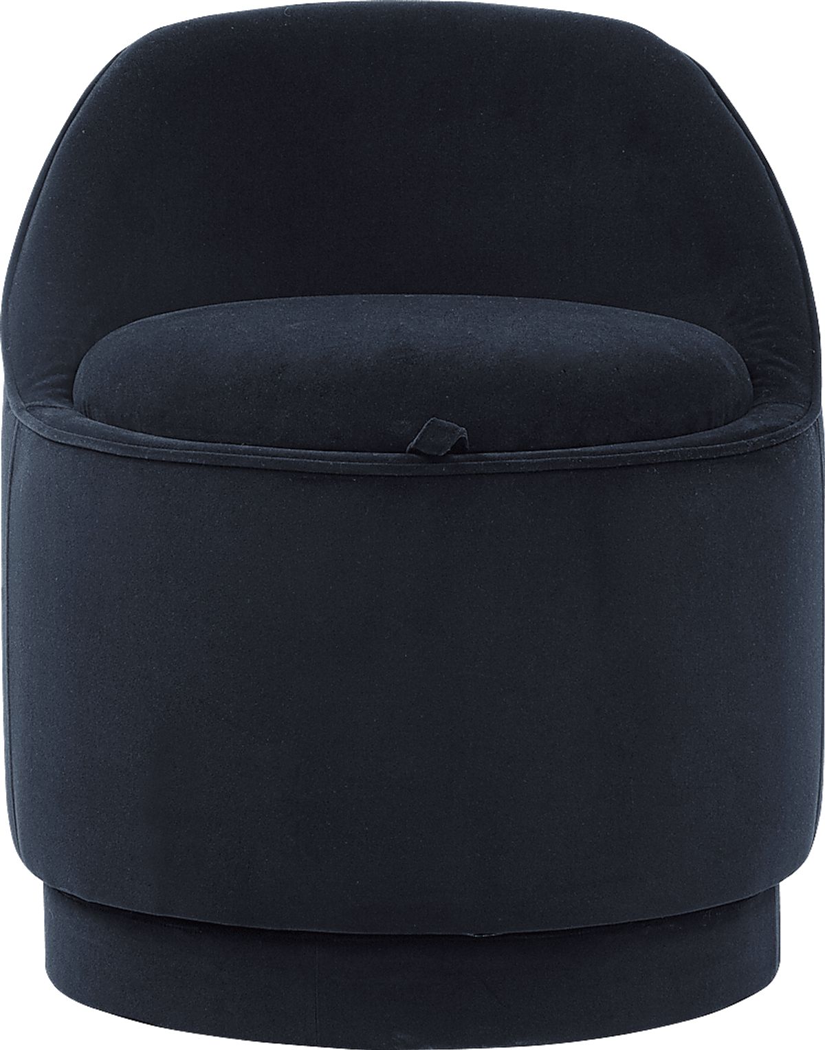 Vannah Black Polyester Fabric Stool | Rooms to Go