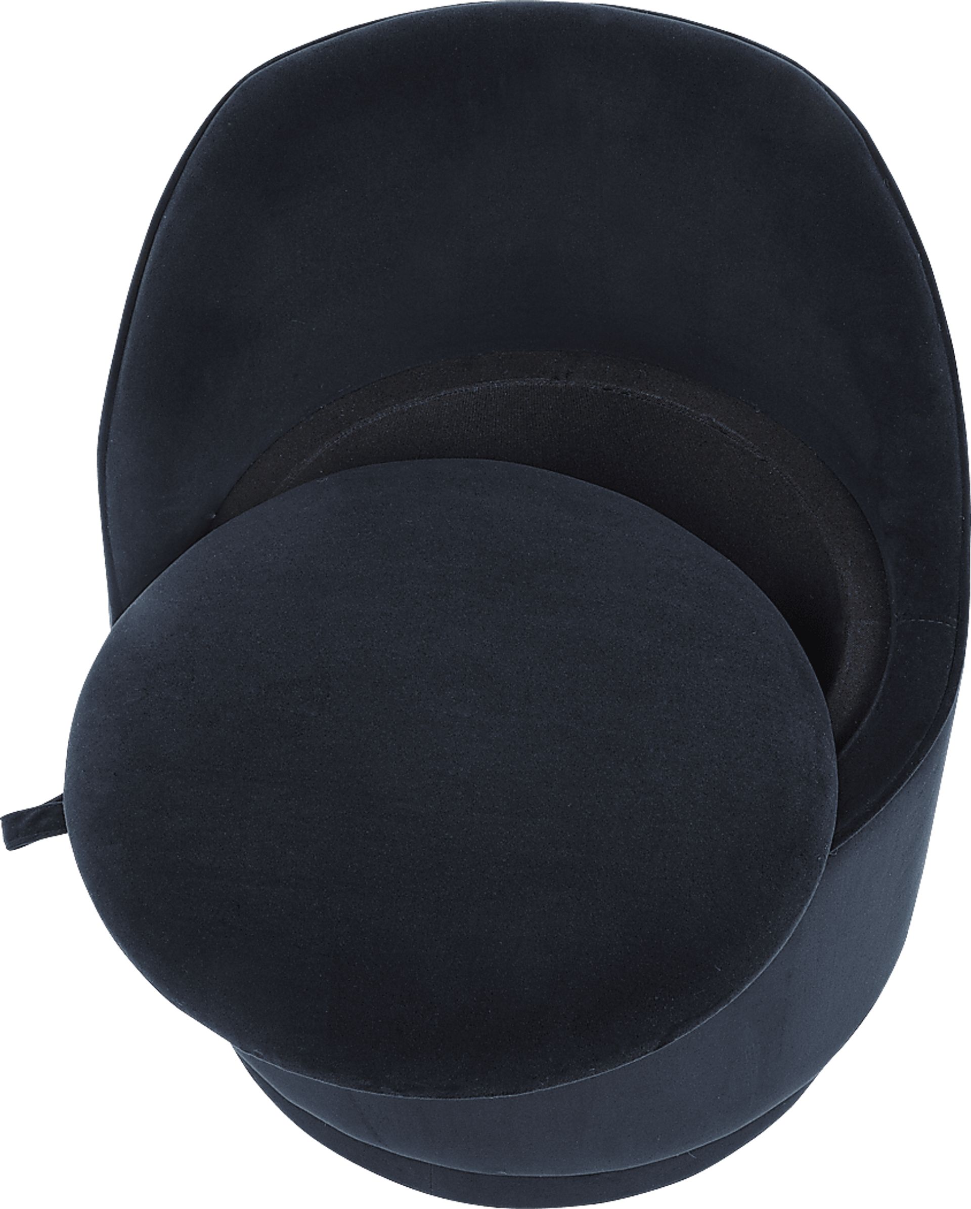 Kids Vannah Black Swivel Storage Stool - Image 3