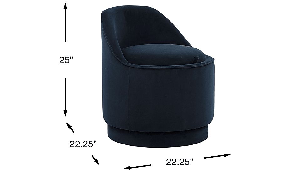 Vannah Swivel Storage Stool - Thumbnail 4