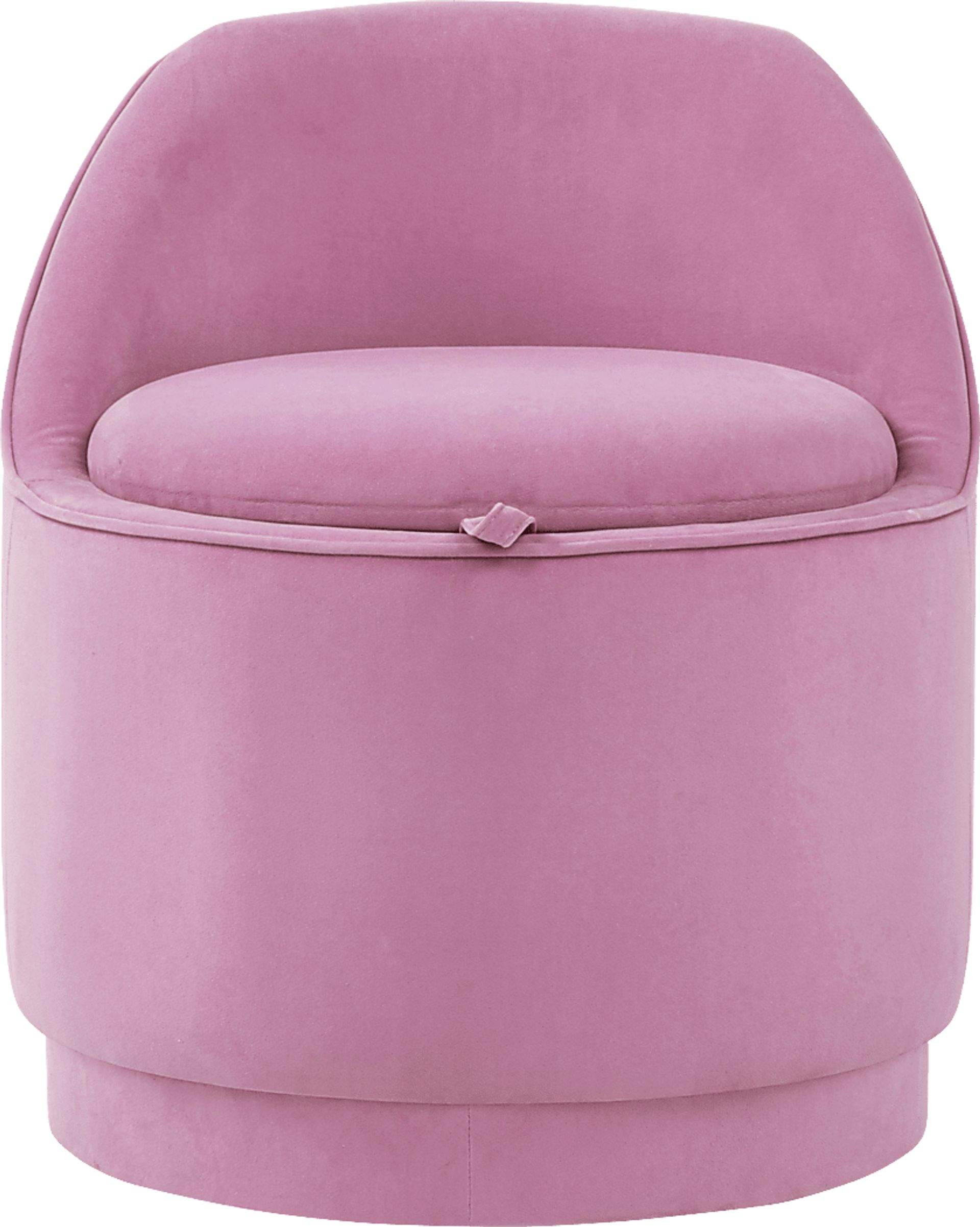 Kids Vannah Pink Swivel Storage Stool - Image 2