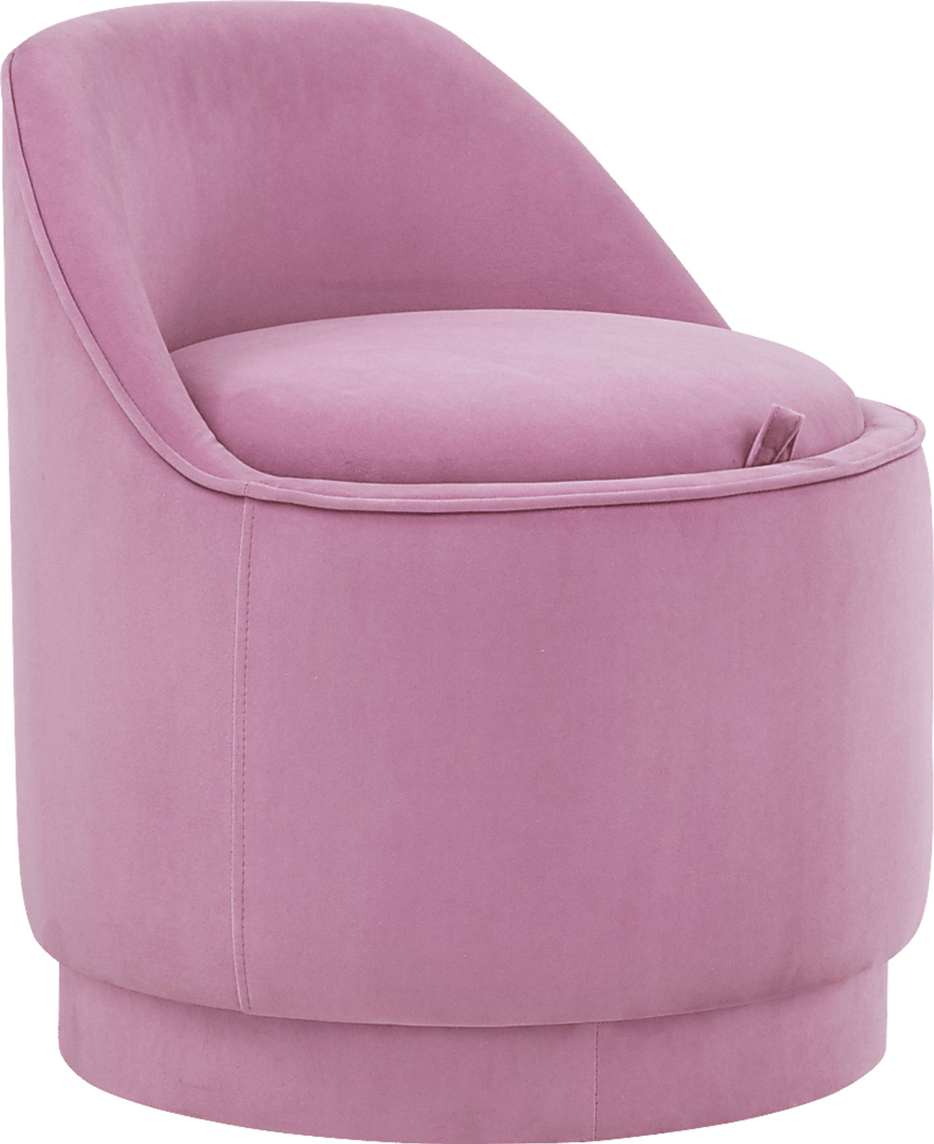 Kids Vannah Pink Swivel Storage Stool - Image 1