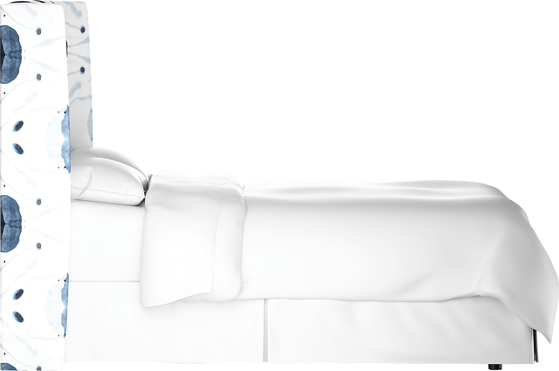 Kids Vashti Blue Twin Upholstered Headboard - Image 3