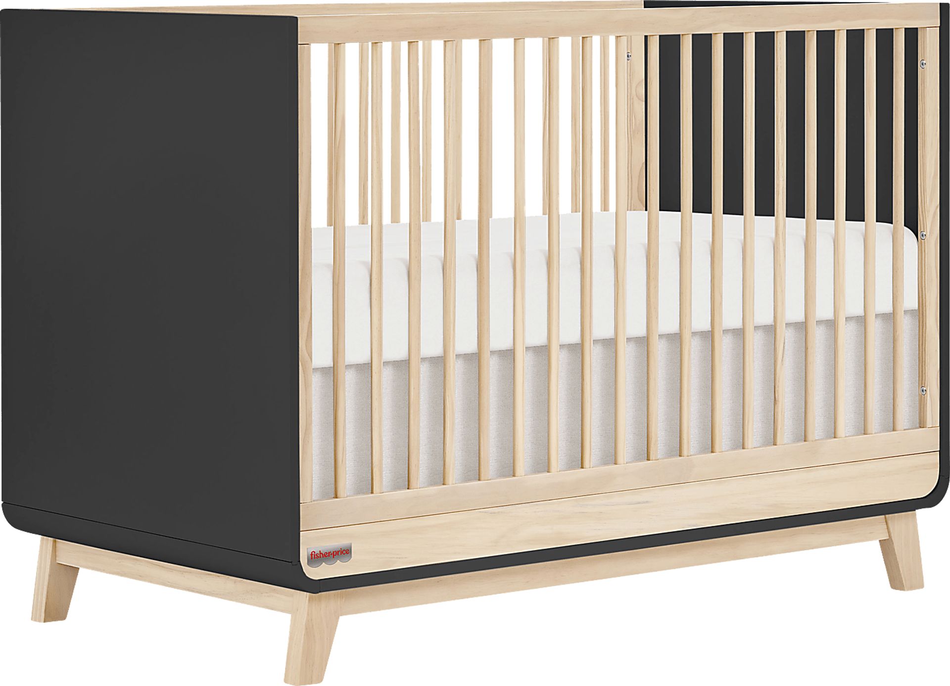 Kids Velqui Black Convertible Crib - Image 3