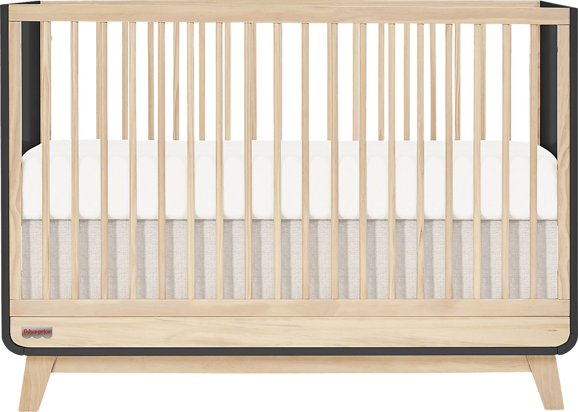 Kids Velqui Black Convertible Crib - Image 1