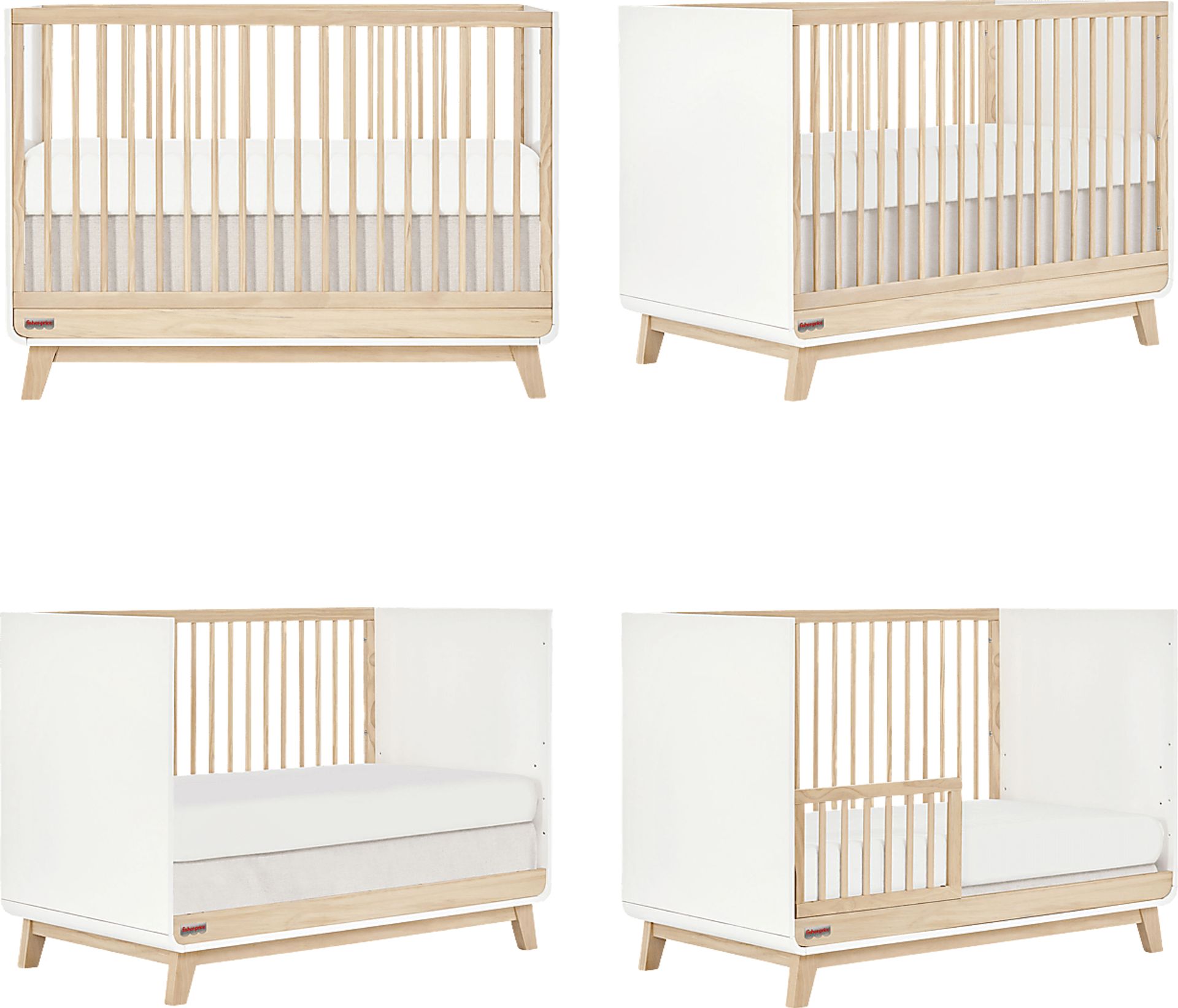 Kids Velqui White Convertible Crib - Image 2