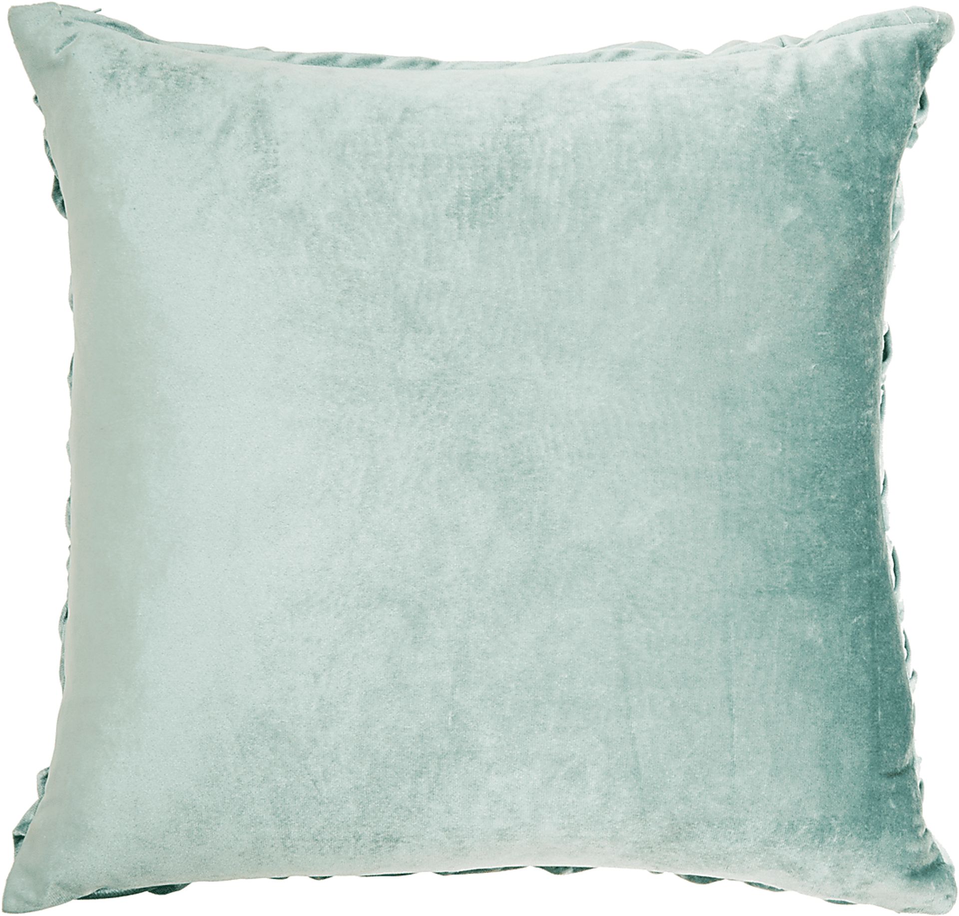 Kids Velvet Ruche Teal Accent Pillow - Image 2