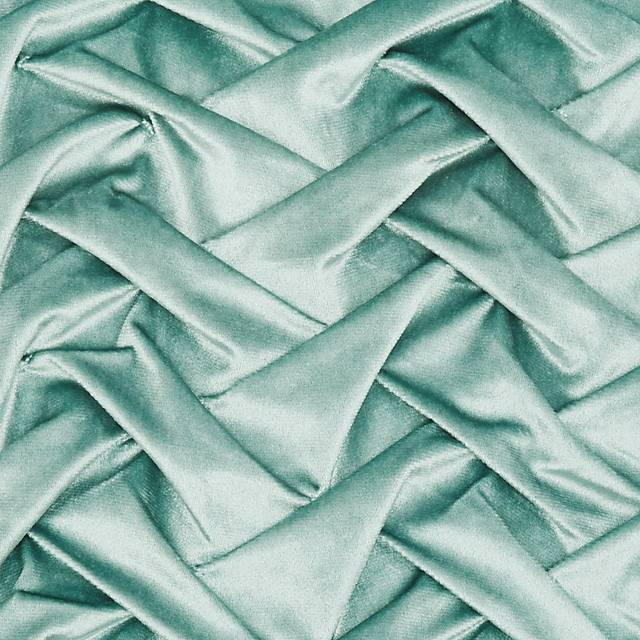 Kids Velvet Ruche Teal Accent Pillow - Thumbnail - Image 4