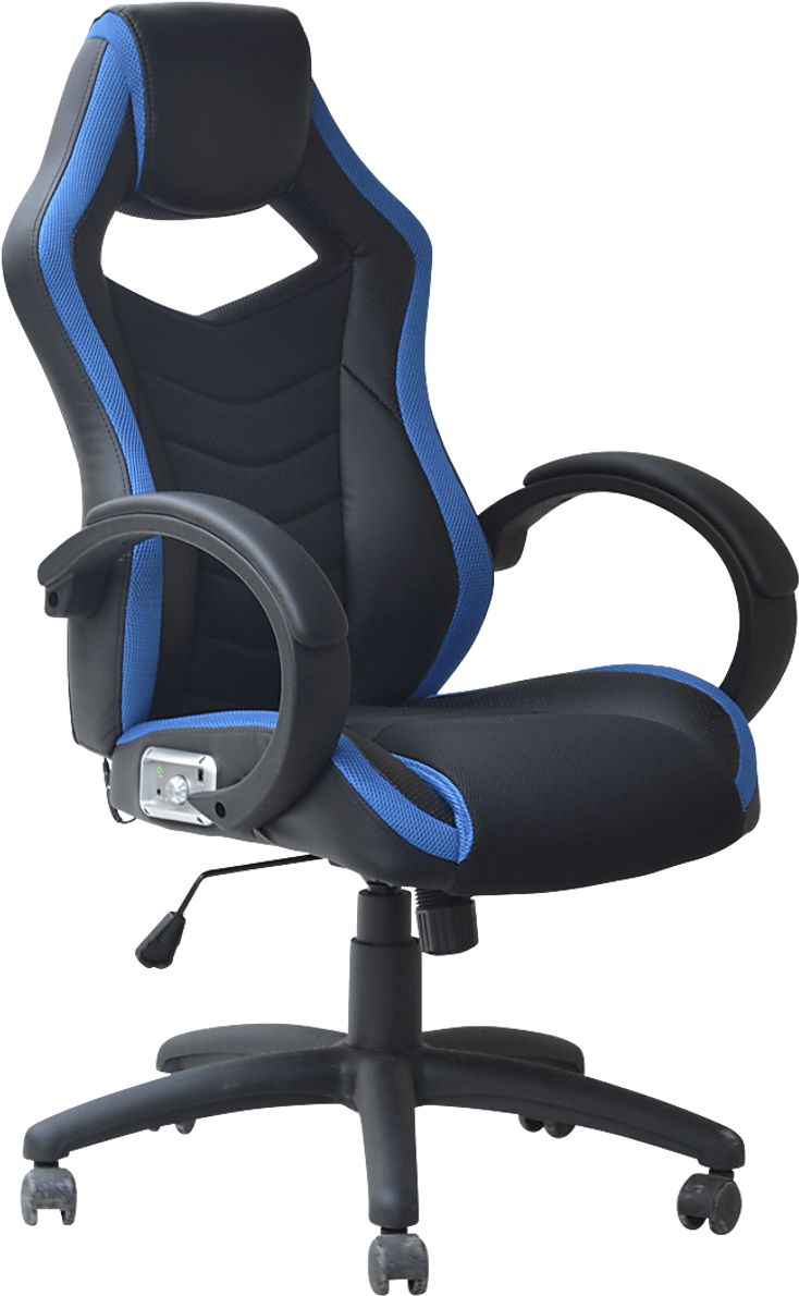 Kids Venture Quest Black/Blue Gaming Desk Chair