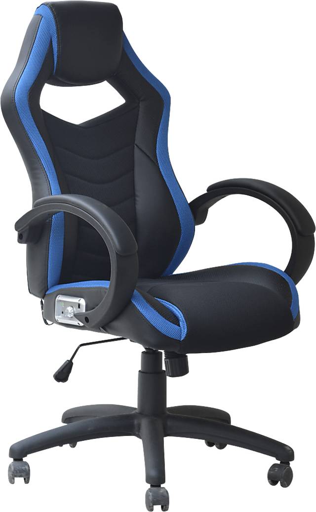 Kids Venture Quest Black/Blue Gaming Desk Chair - Thumbnail - Image 1