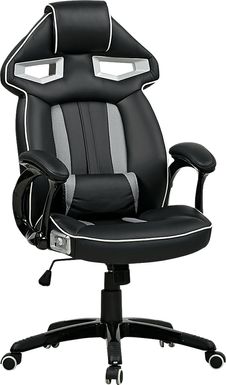 Kids Venture Quest Black/Gray Gaming Desk Chair
