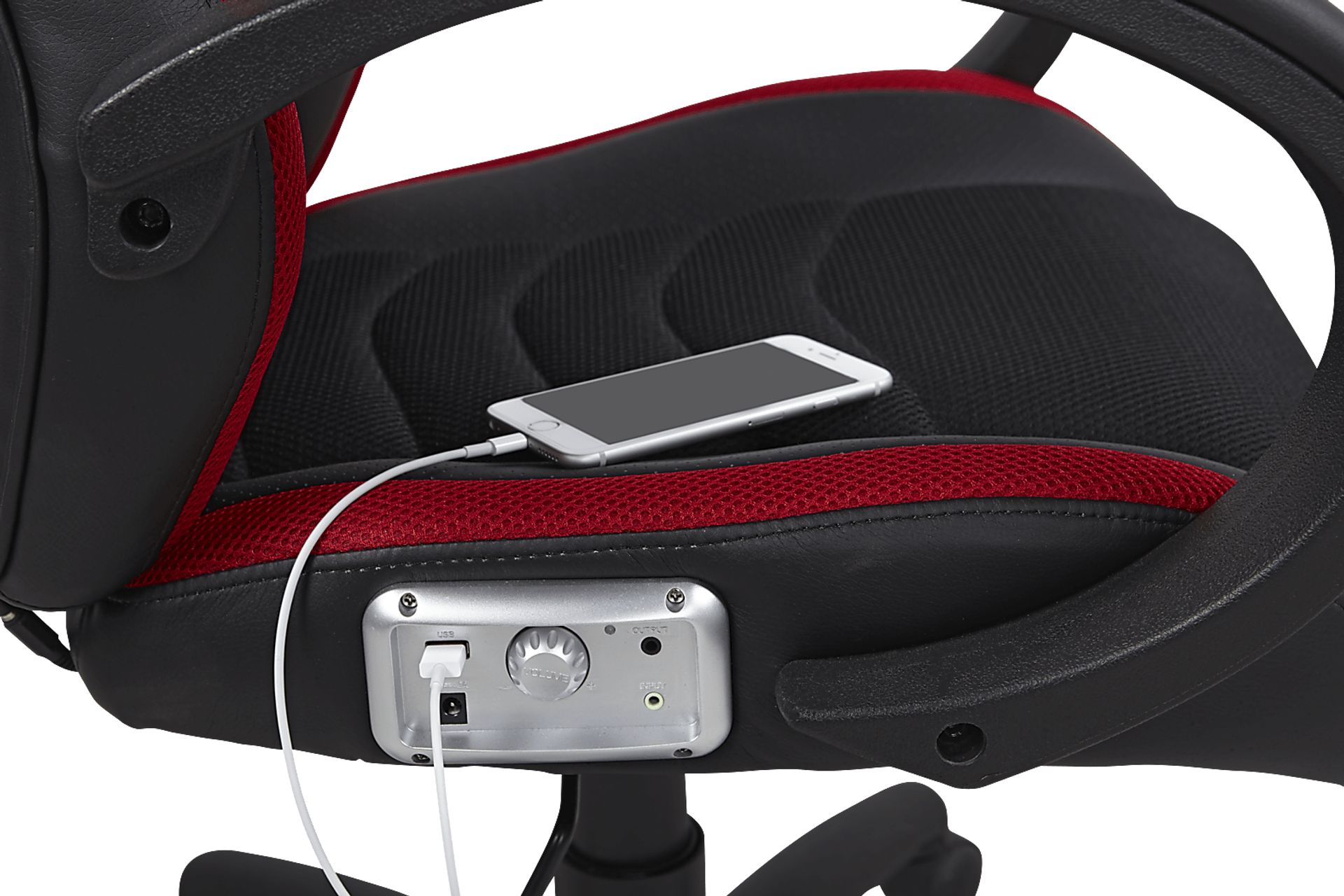 Kids Venture Quest Black/Red Gaming Desk Chair - Image 2