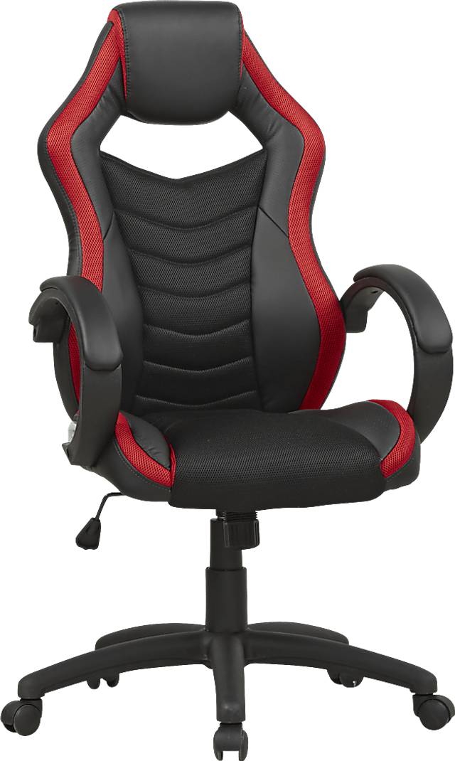 Kids Venture Quest Black/Red Gaming Desk Chair - Thumbnail - Image 1