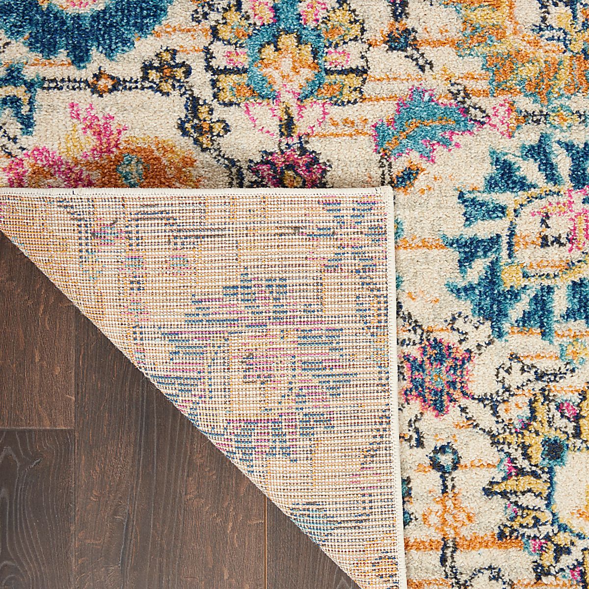 Verenna Cream Beige Polypropylene Fabric Rug | Rooms to Go