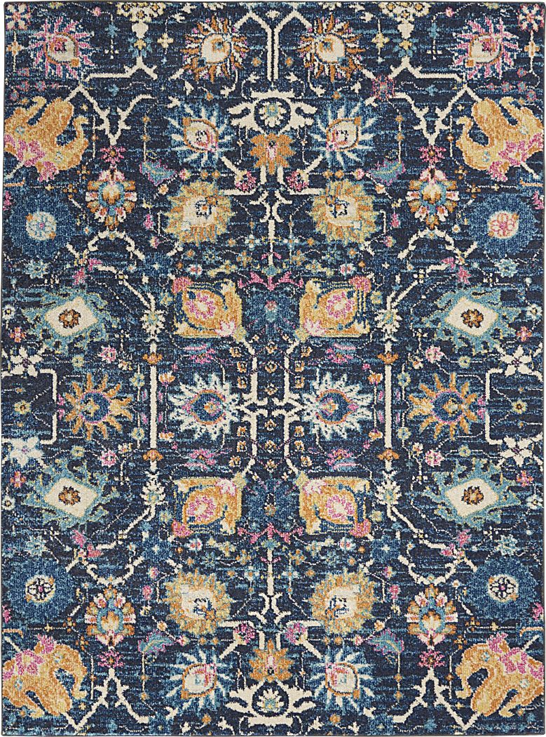 Kids Verenna Navy 4' x 6' Rug