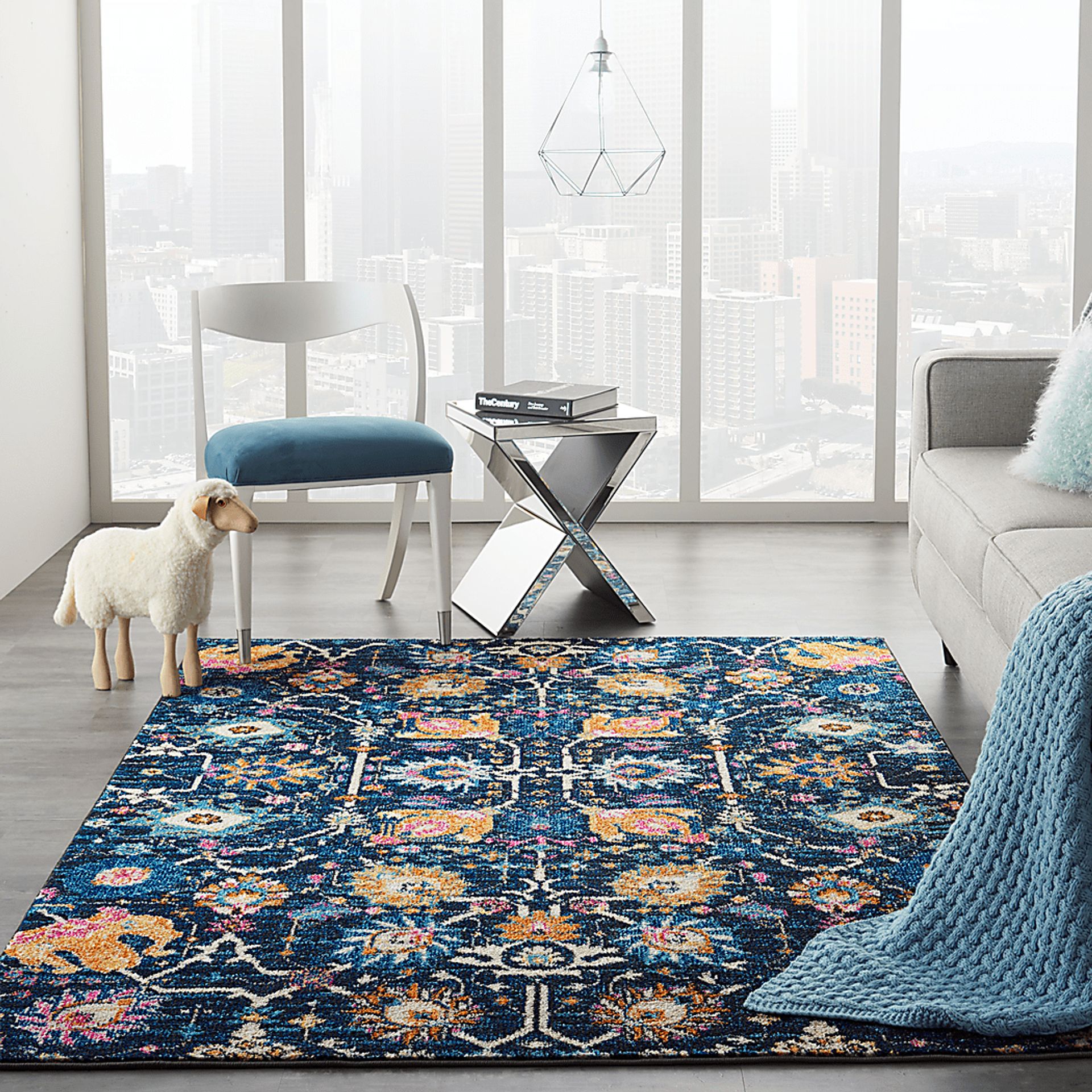 Kids Verenna Navy 5' x 7' Rug - Image 4