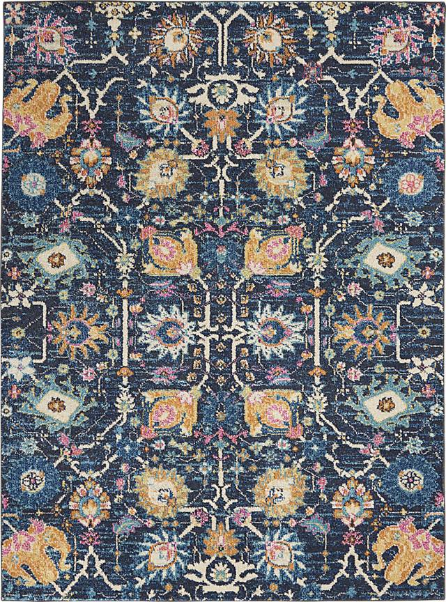Kids Verenna Navy 5' x 7' Rug - Thumbnail - Image 1