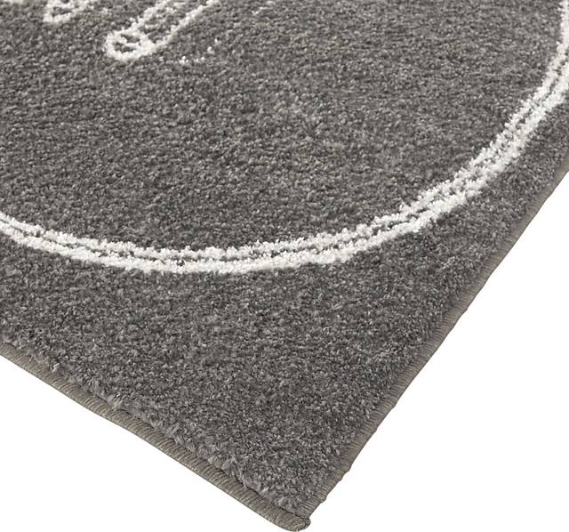 Kids Vesclub Gray 4'4 x 6' Rug - Thumbnail - Image 3