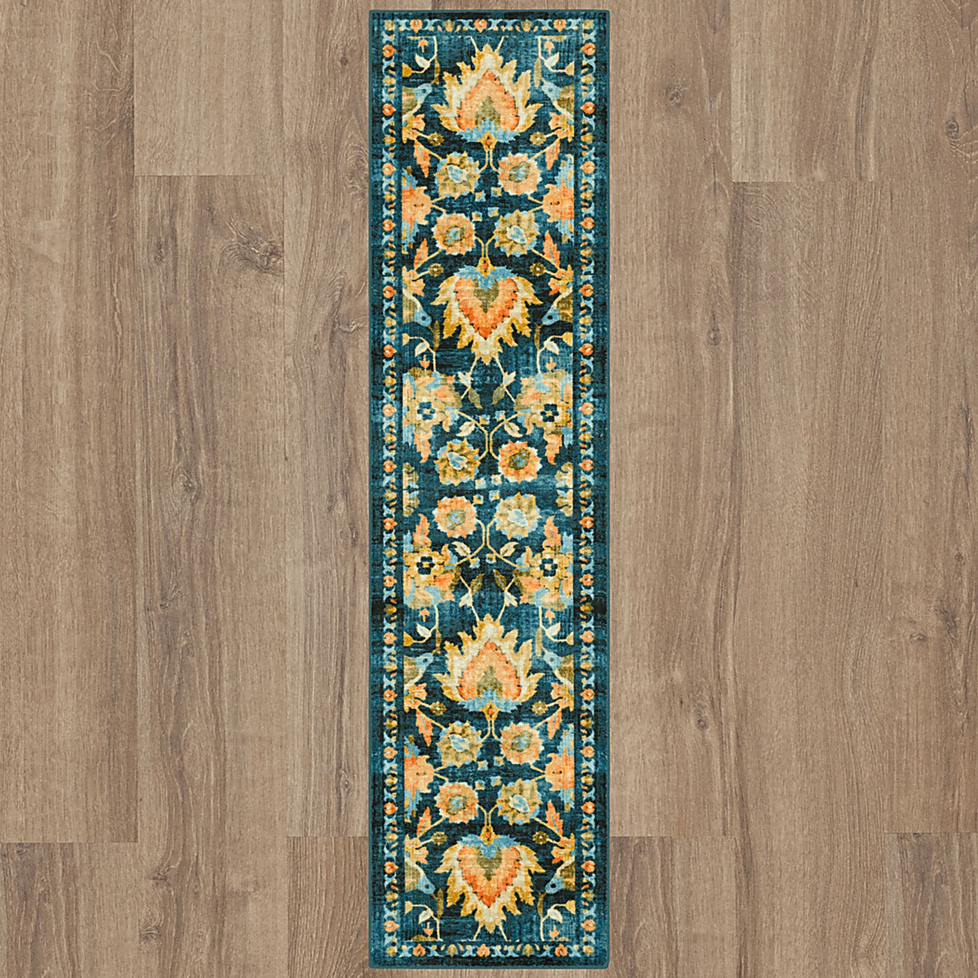 Kids Vine Life Denim 2' x 8' Runner Rug - Image 4