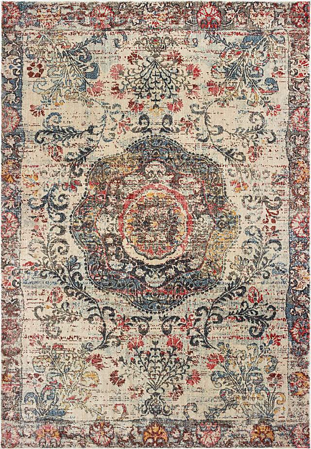 Kids Vintage Haven I Multi 5'3 x 7'6 Rug - Thumbnail - Image 1
