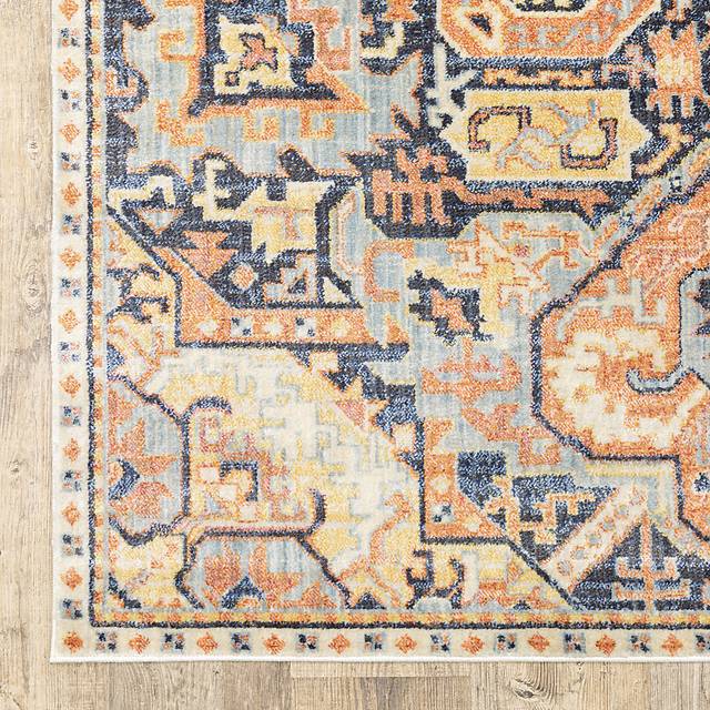 Kids Vintage Haven II Orange 6'7 x 9'6 Rug - Thumbnail - Image 4
