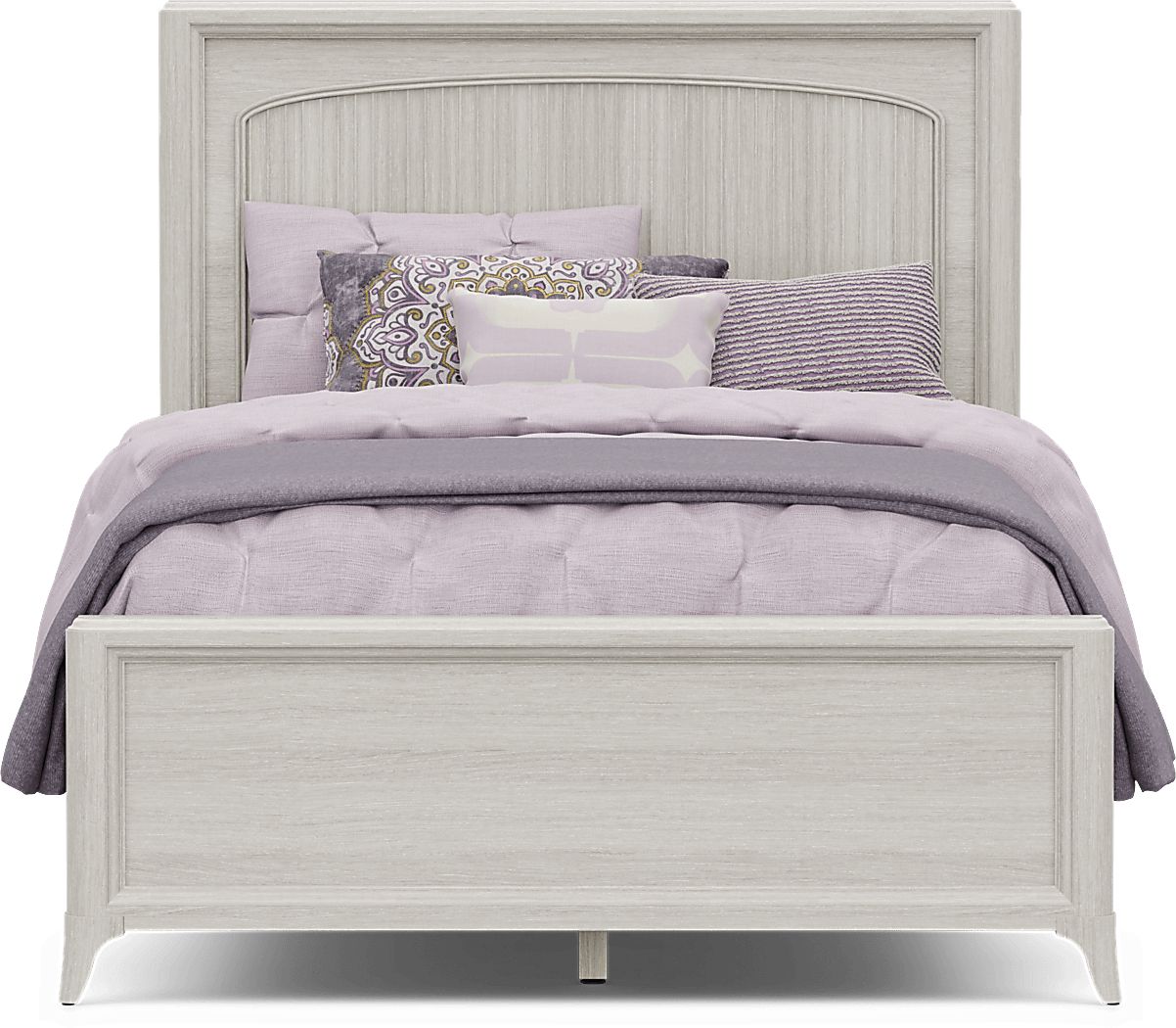 Kids Vivien Wirebrush Gray Full Cubby Bedroom Set