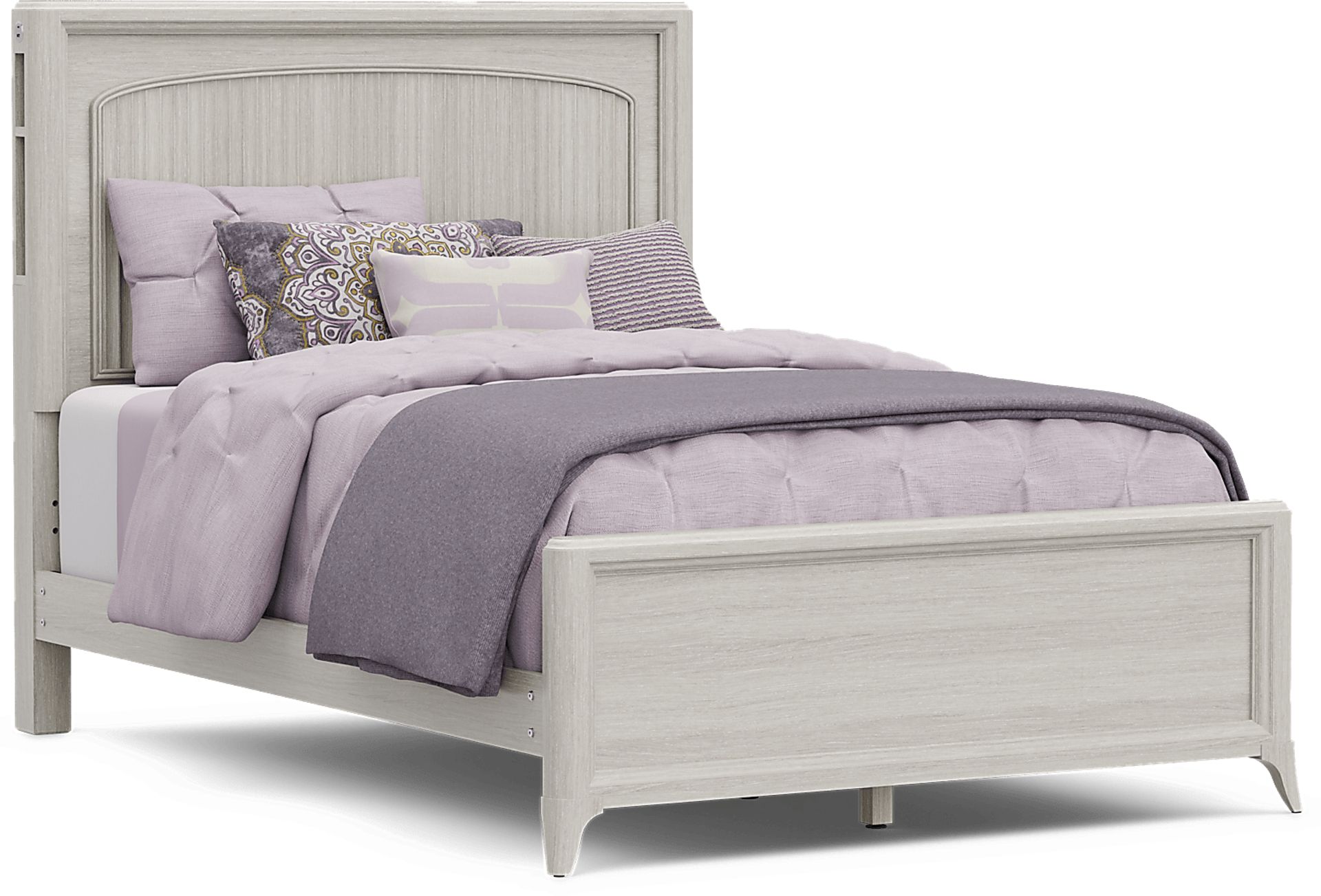 Kids Vivien Wirebrush Gray 5 Pc Full Cubby Bedroom - Image 2