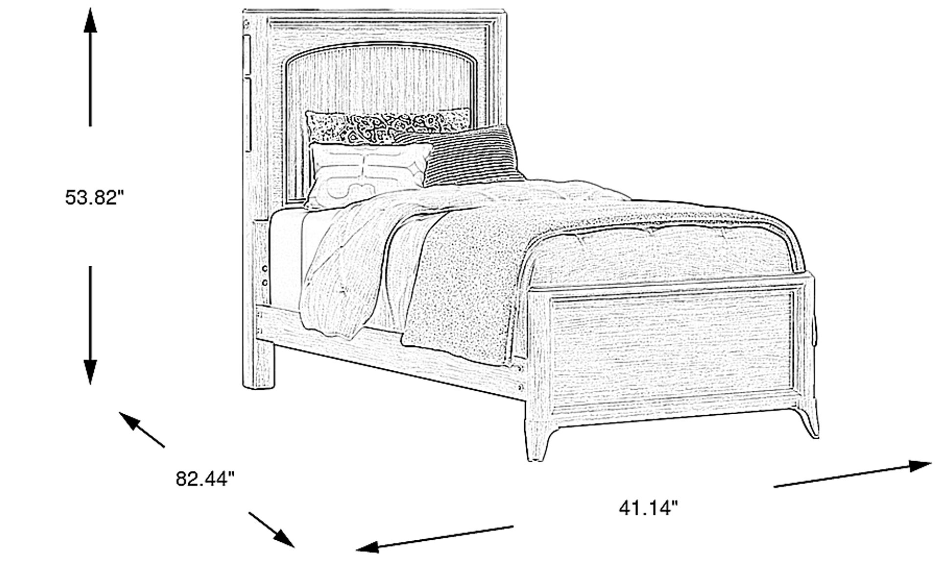 Dimension Image. Please refer to the Dimension Tab on this page for dimension details.