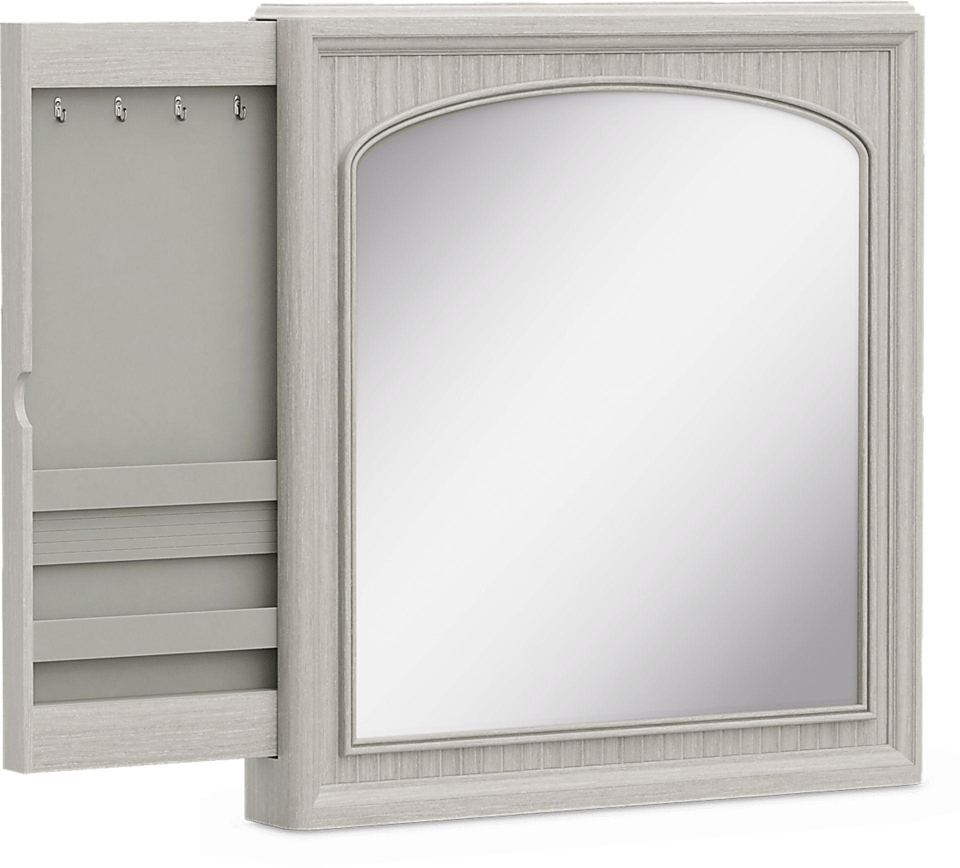 Kids Vivien Wirebrush Gray Mirror - Image 2