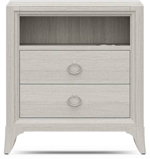 Kids Vivien Wirebrush Gray Nightstand - Thumbnail - Image 1