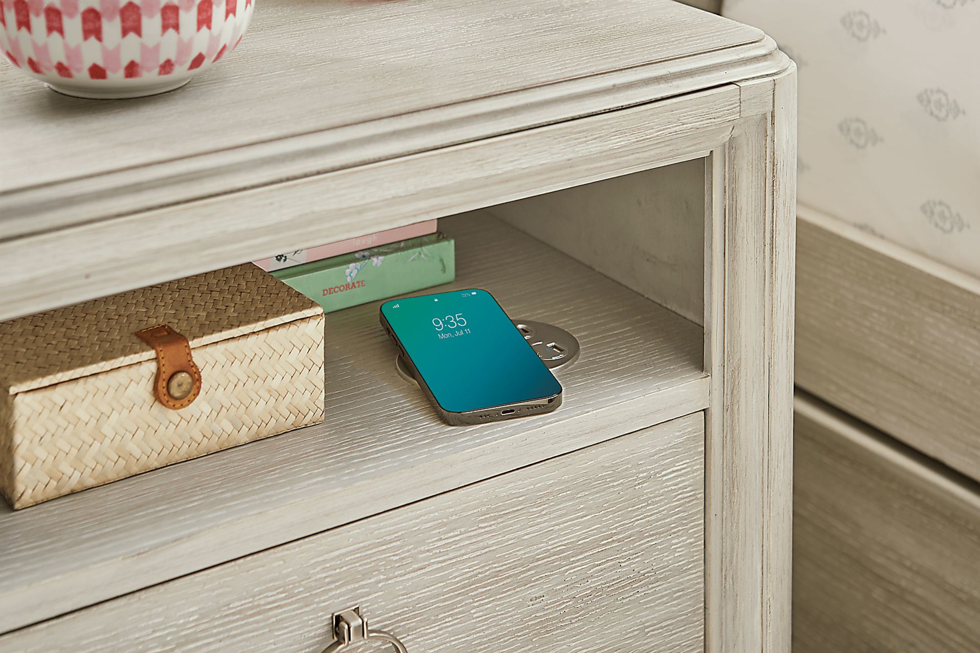 Kids Vivien Wirebrush Gray Nightstand - Image 4