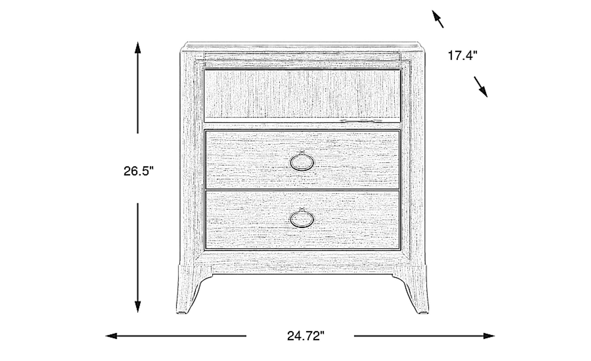 Dimension Image. Please refer to the Dimension Tab on this page for dimension details.