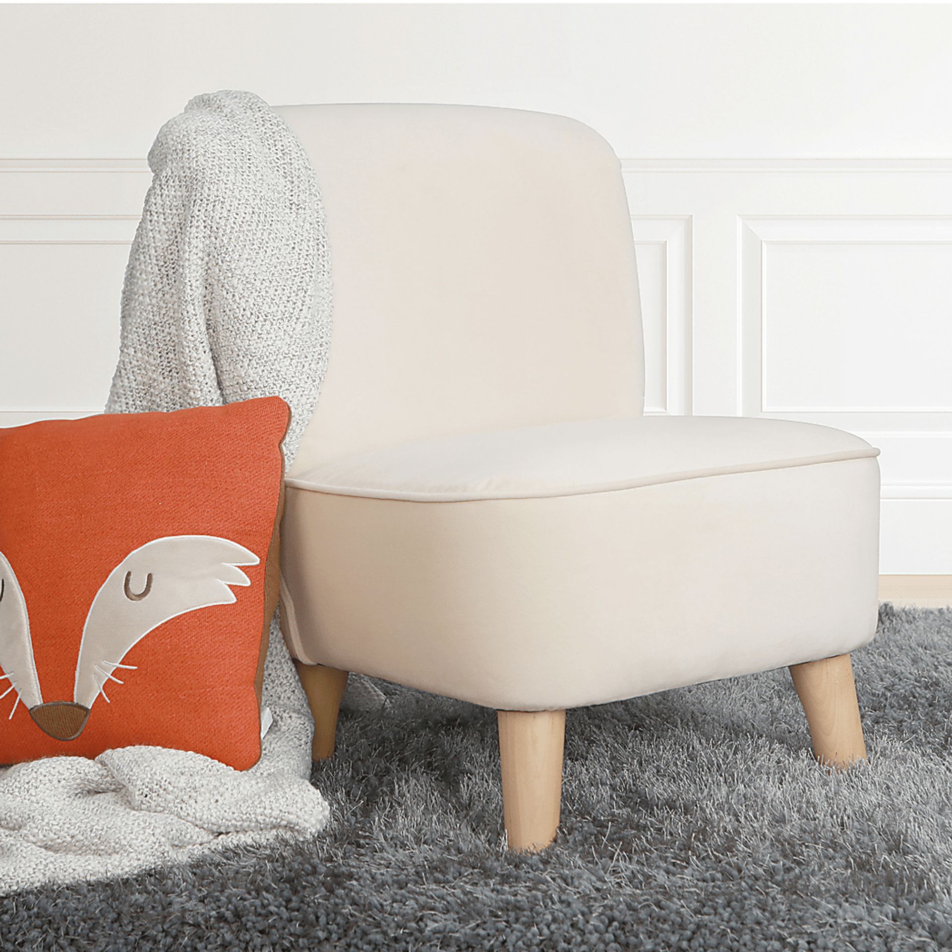 Kids Vonny Almond Accent Chair - Image 3
