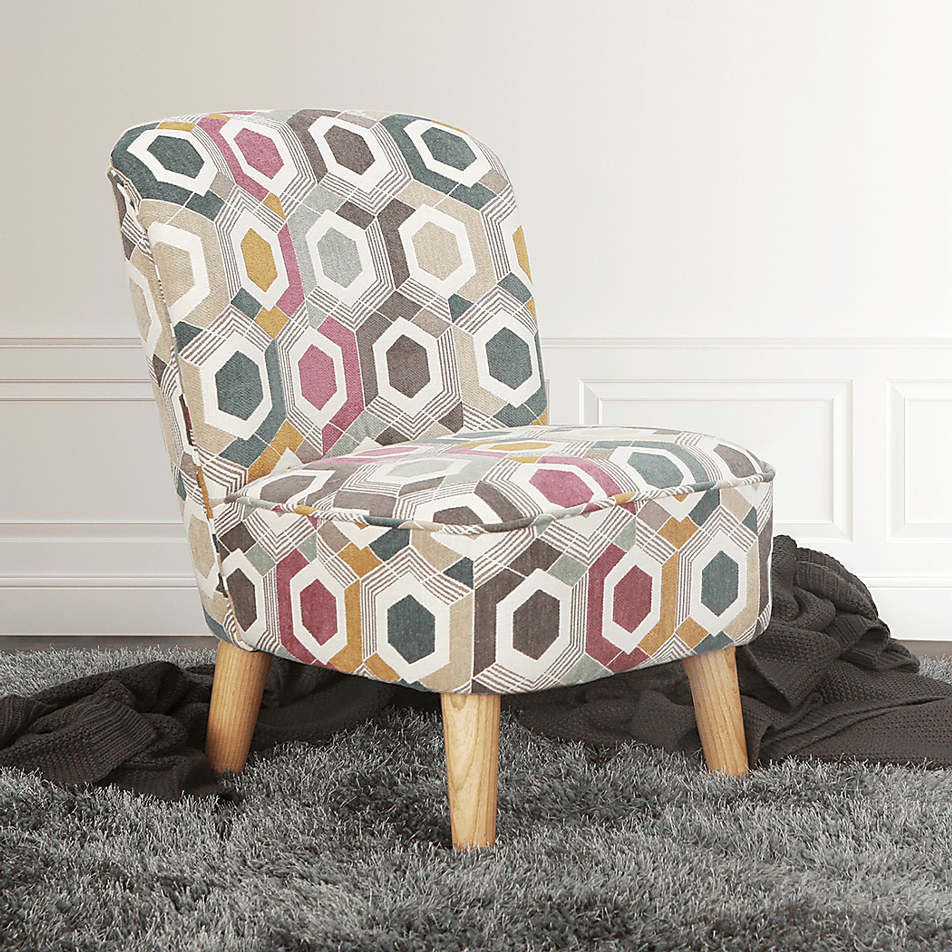 Kids Vonny Pebble Accent Chair - Image 3