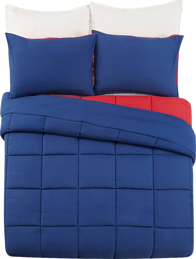 Kids Vroomy Blue Twin Comforter Set - Thumbnail - Image 2