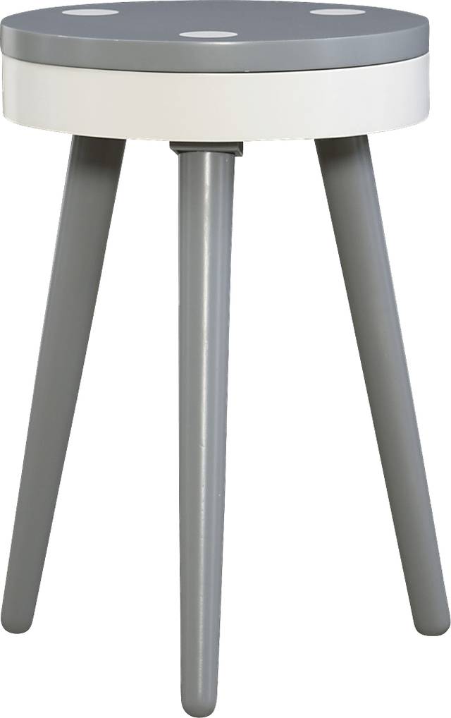 Kids Wafer Gray Accent Table - Thumbnail - Image 1