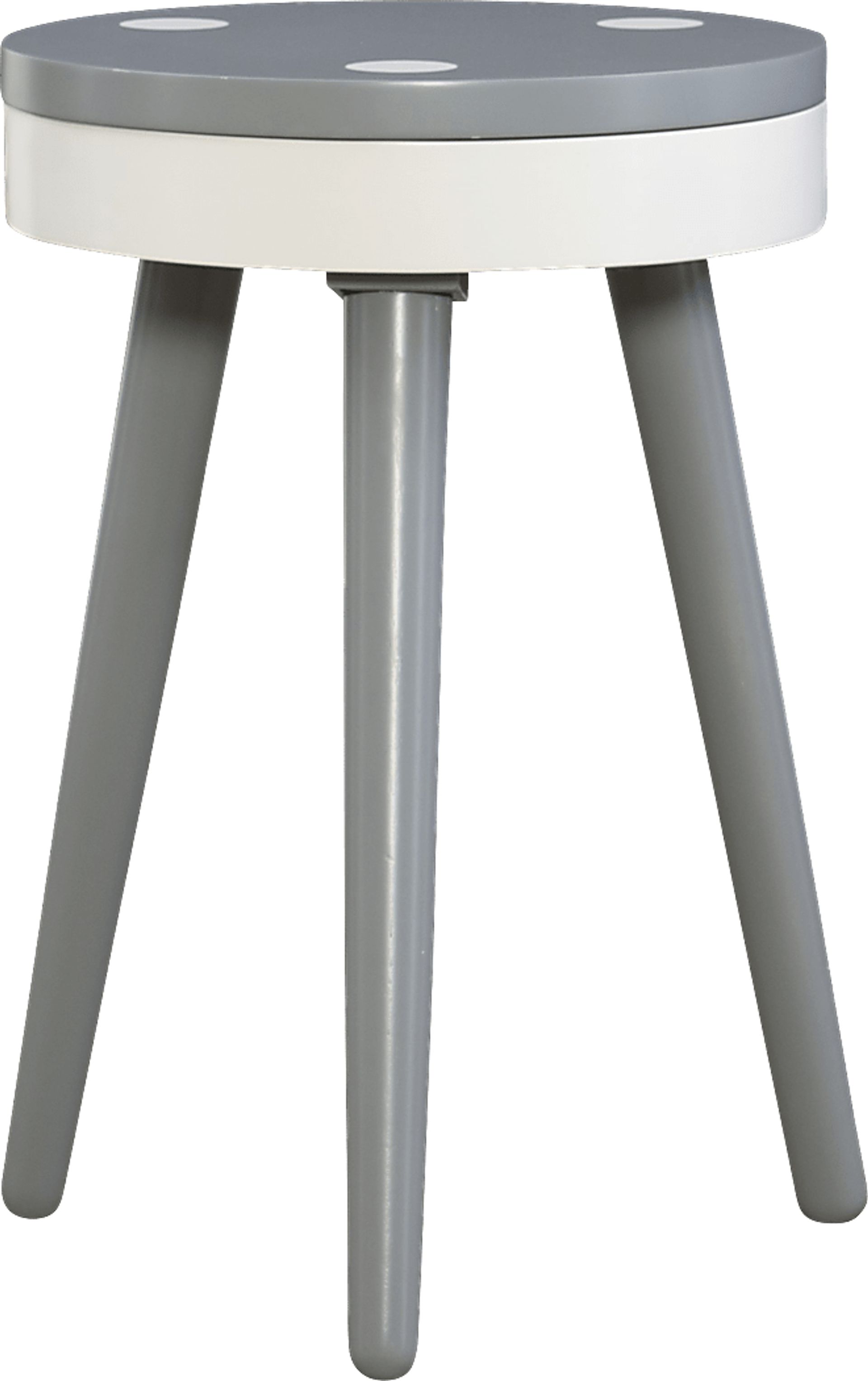 Kids Wafer Gray Accent Table - Image 1
