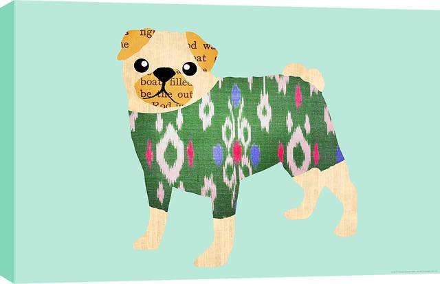 Kids Warm Puppy Blue Artwork - Thumbnail - Image 1