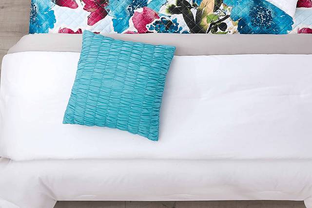 Kids Watercolor Quilt Teal 6 Pc Twin Comforter Set - Thumbnail - Image 6