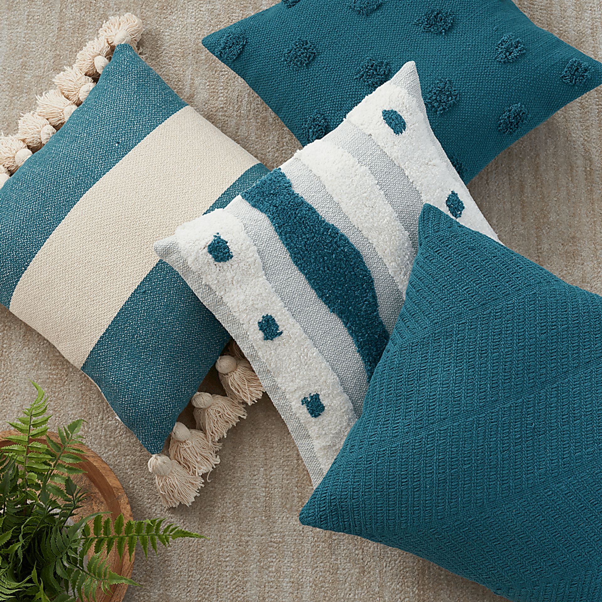 Kids Westhope Teal Throw Pillow - Image 6