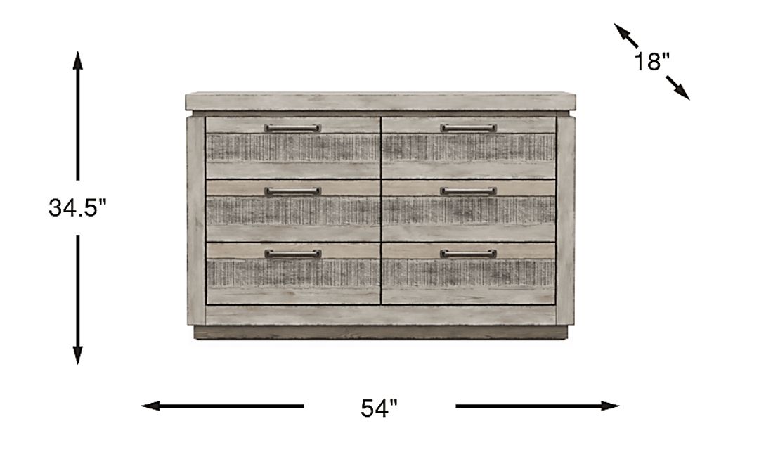 Kids Westover Hills Jr Gray Dresser