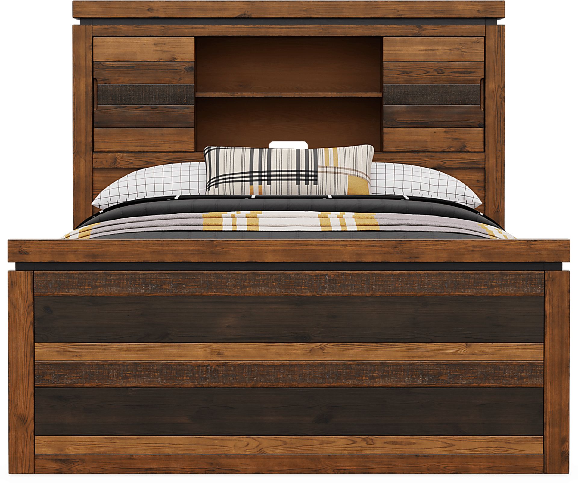 Kids Westover Hills Jr. Brown Full Bookcase Bed - Image 3