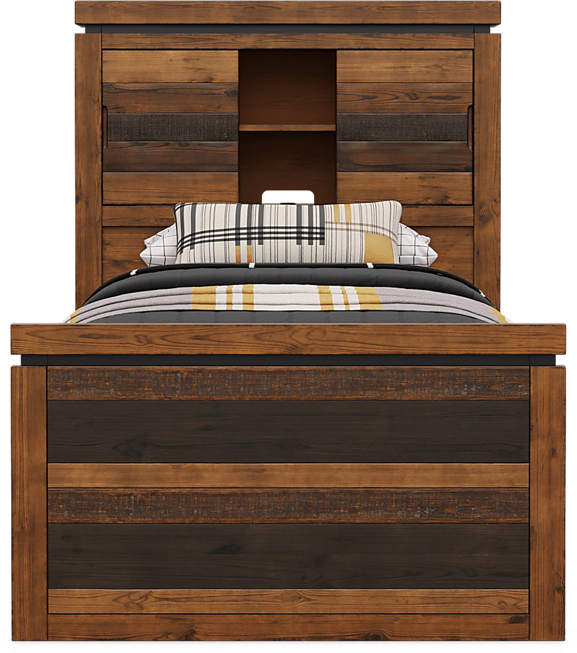 Kids Westover Hills Jr. Brown Twin Bookcase Bed - Image 3