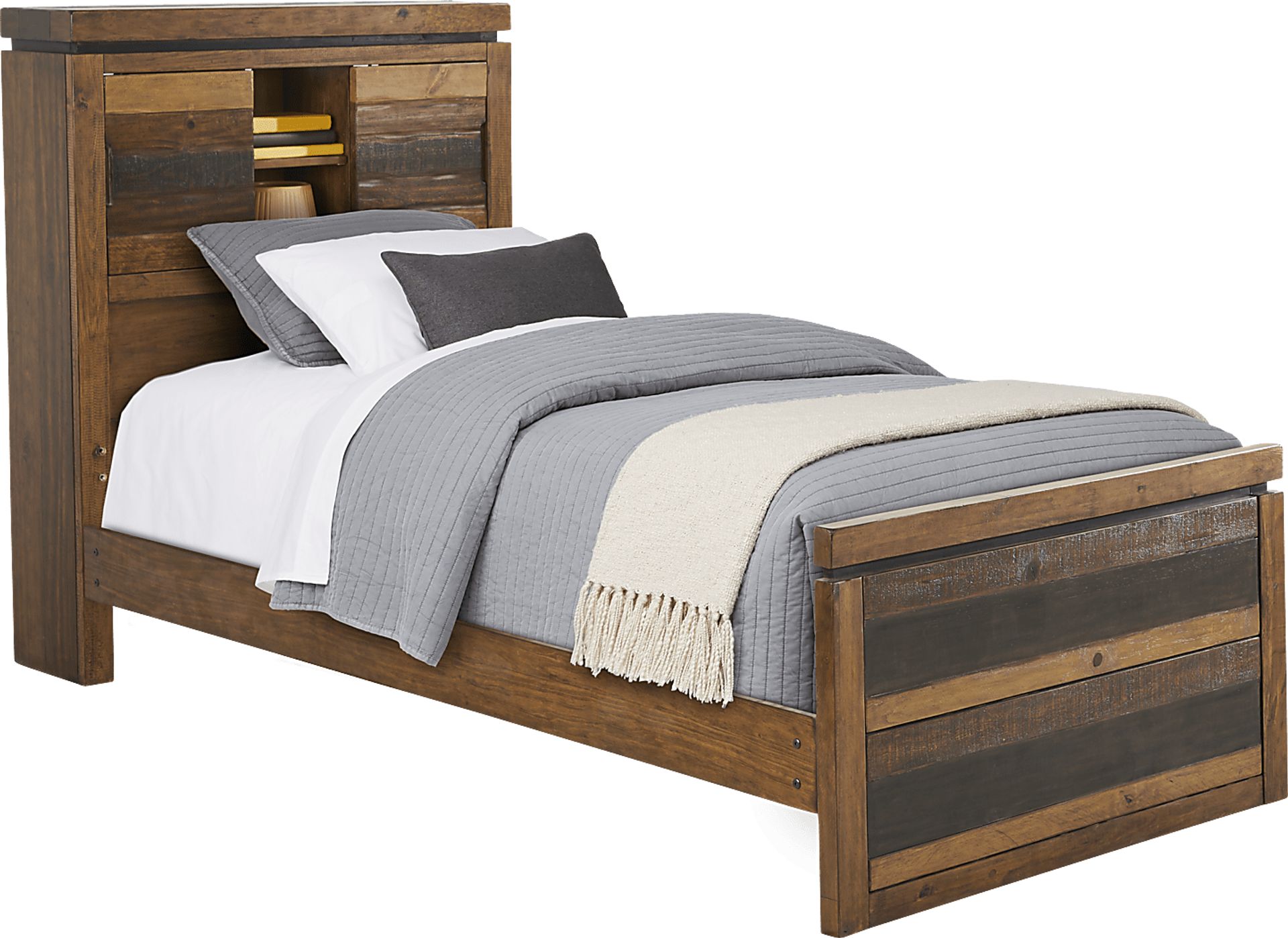 Kids Westover Hills Jr. Brown Twin Bookcase Bedroom - Image 2