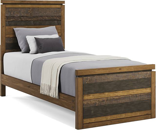 Kids Westover Hills Jr. Brown Twin XL Panel Bed - Thumbnail - Image 1