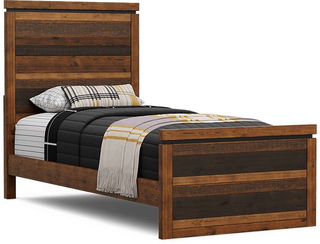 Kids Westover Hills Jr. Brown Twin XL Panel Bed - Thumbnail - Image 1